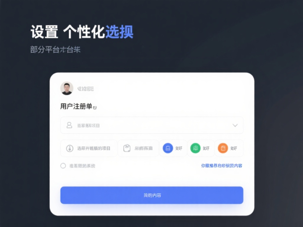 设置个性化选项：部分平台会允许用户在注册时选择感兴